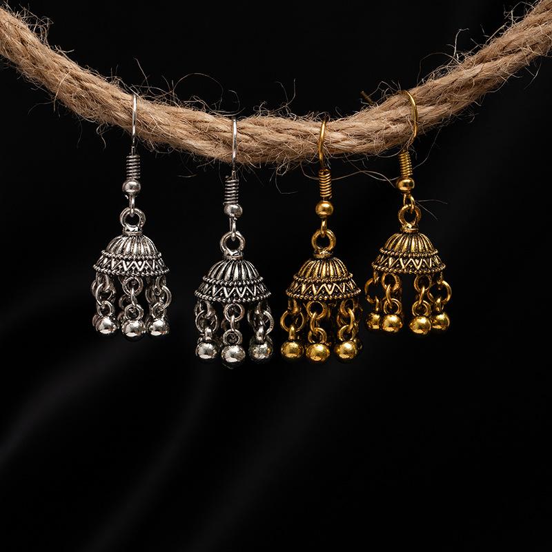 Bohemian Tassel Earrings With Bells Retro Ethnic Dangle Earrings For Women Handmade Jewelry Gift