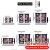 2D Flat Printing  2pcs  Celebration(3) Pattern Chic Curtains Polyester Curtains Holiday Ldeal for Living Room and Bedroom