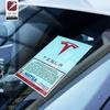 Car Sticker Tesla for American Tesla Model 3/Y/X/S Windshield Car Stickers, Electrostatic Stickers, Personalized Decorative Car