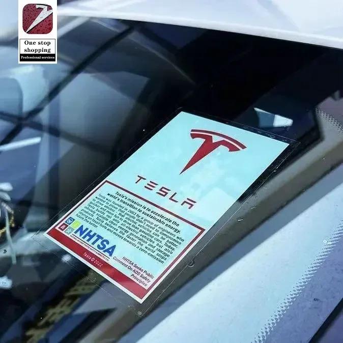 

Автомобильная наклейка Tesla для американских моделей Tesla Model 3/Y/X/S, электростатические наклейки на лобовое стекло, персонализированные декоративные автомобильные наклейки