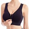 Front Zipper Sports Bra Shock-absorbing Women's Underwear Breathable Without Steel Ring Running Vest Fitness Bralette