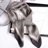 Retro Polka Dot Montage Silk Square Scarf Women Soft Satin Hairband Neckerchief Hijab Lady Headband Foulard Bag Ribbons Kerchief