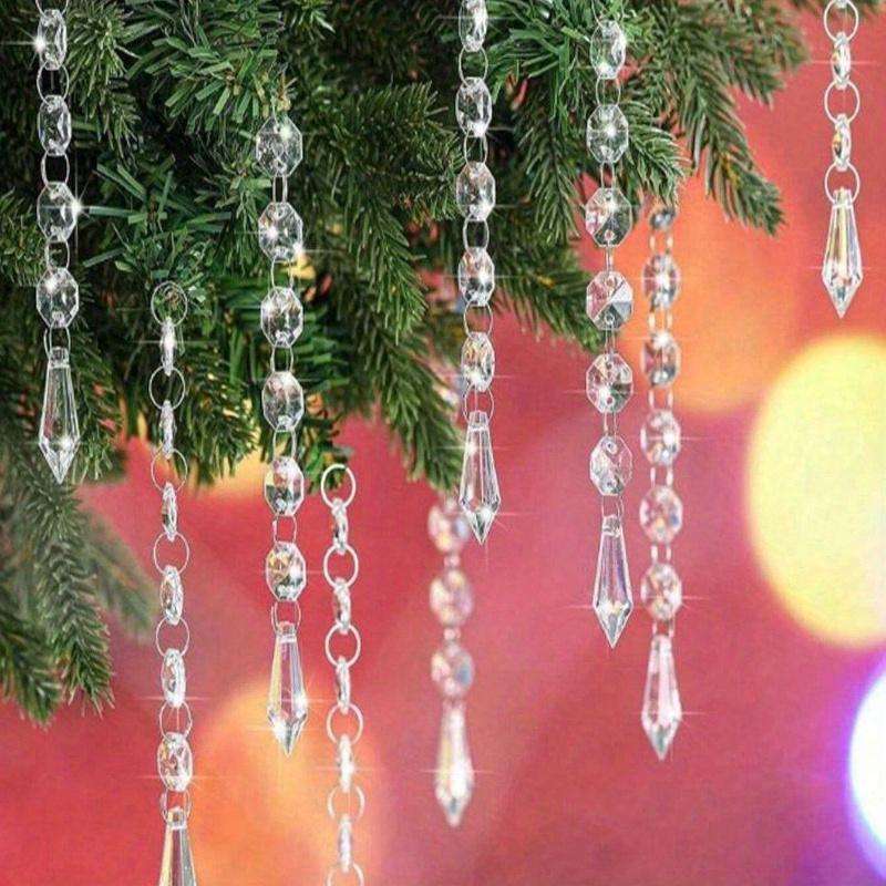 Hängende Kristalle für Mittelstücke Acryl-Kronleuchter Girlande Perlenstränge Prisma Dekorationen Hochzeitsparty Weihnachtsbaumschmuck Klar Taiwan Hergestellt