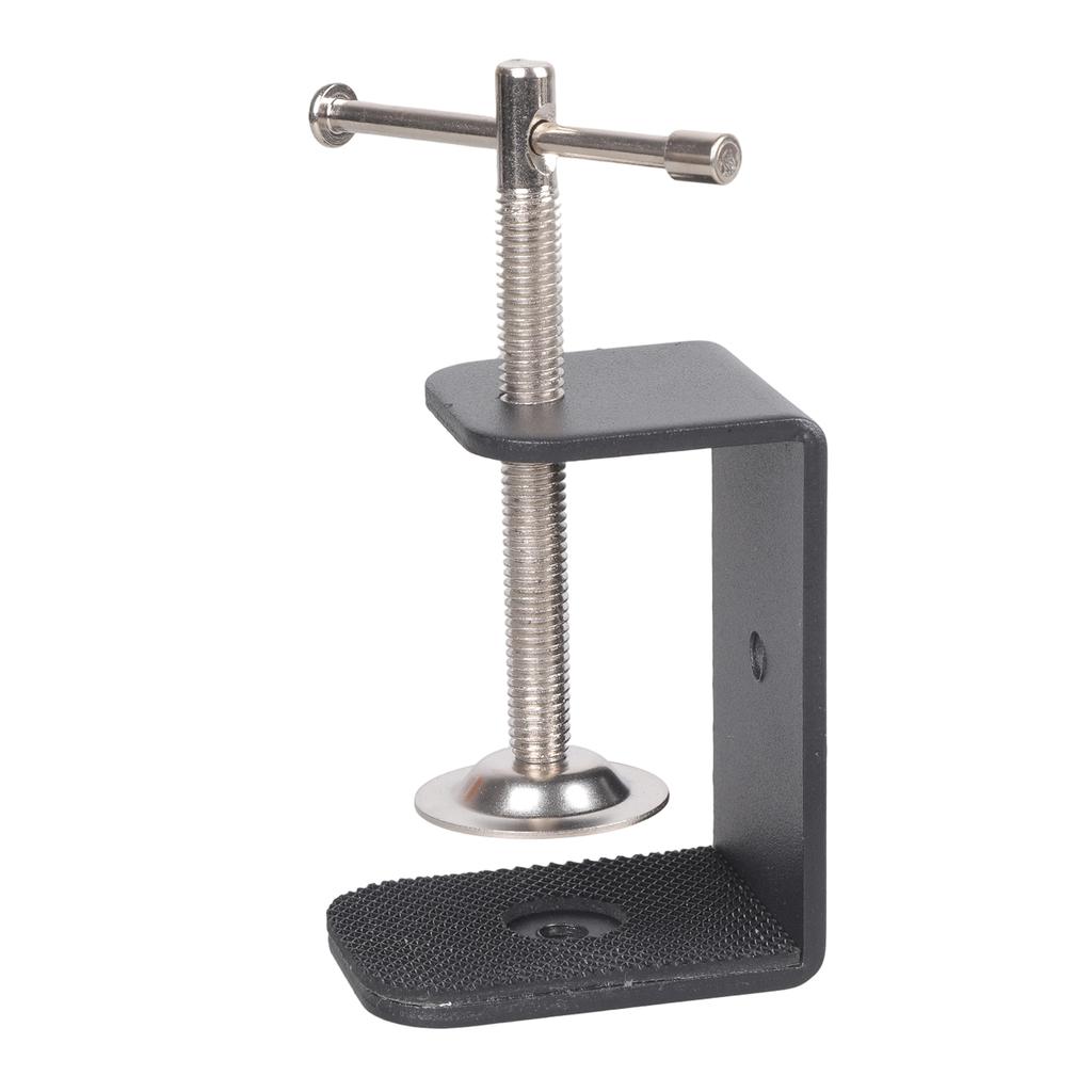 Adjustable Iron U Type Clamp Featuring Rubber Padded Jaw And Double 1/4inch Screw Holes For Photography Setups
