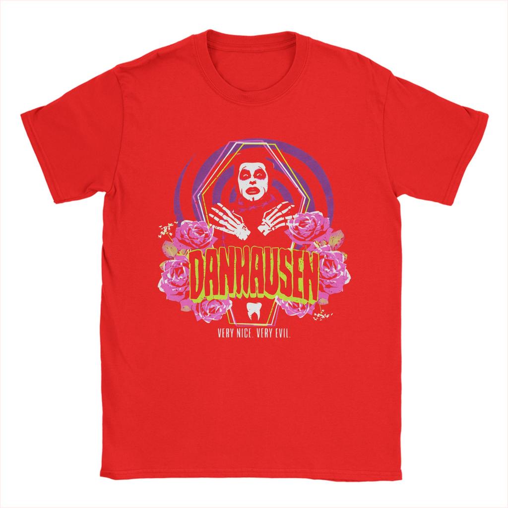 Vintage Danhausen Wrestler Wrestling Very Nice Very Evil TShirts for Unisex Crew Neck Cotton T Shirt Short Sleeve Tees Unique Tops