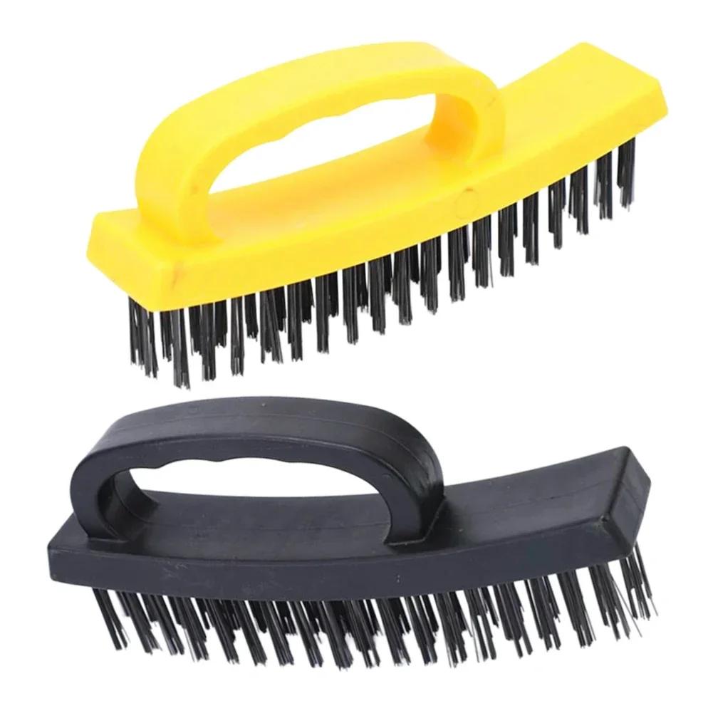 

2PCS Steel Wire Brush Industrial Derusting Polishing Brush Cleaning Brush Rust Removal Cleaning Brush Tool Accessories China Mainland