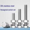 Saizes 304 Stainless Steel Hex Head Screw Bolt Nut Set