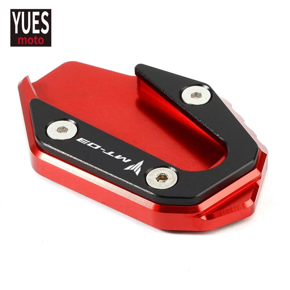 Motorcycle Accessories Kickstand Side Stands Enlarger For Yamaha MT03 MT 03 2016 2017 2018   Stand Extension Plate