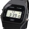CASIO Digital Unisex Watch Cheap Casio F-91WB-1A (Simple packaging, no gift box) Biomass Plastic Strap, Black