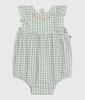 Short Romper A0CED Light White 18 months 81cm [Petit Bateau] Green/Off