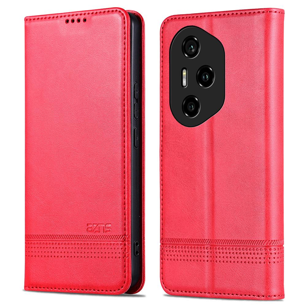 AZNS For Honor 300 Pro Case Cowhide Texture PU Leather Wallet Phone Cover