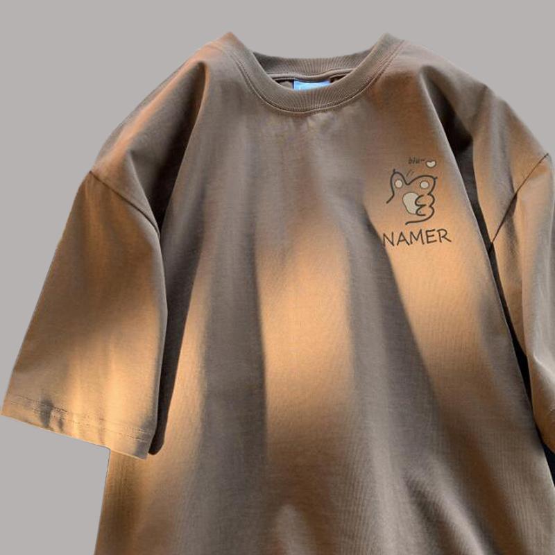 Original Cotton Short Sleeve Women's Casual Summer Loose Simple Trend Tops