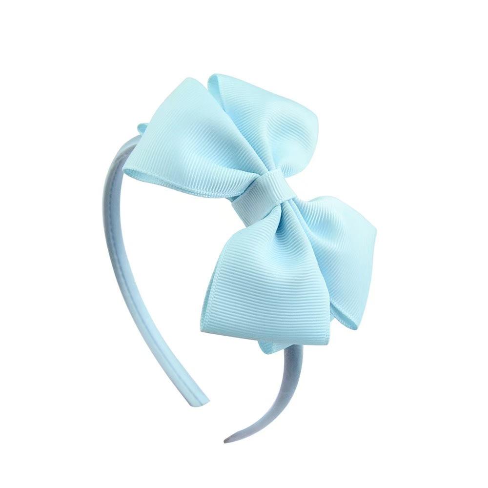 4-Inch European & American Children's Ribbed Bow Headband - Sweet Girl Hair Accessory