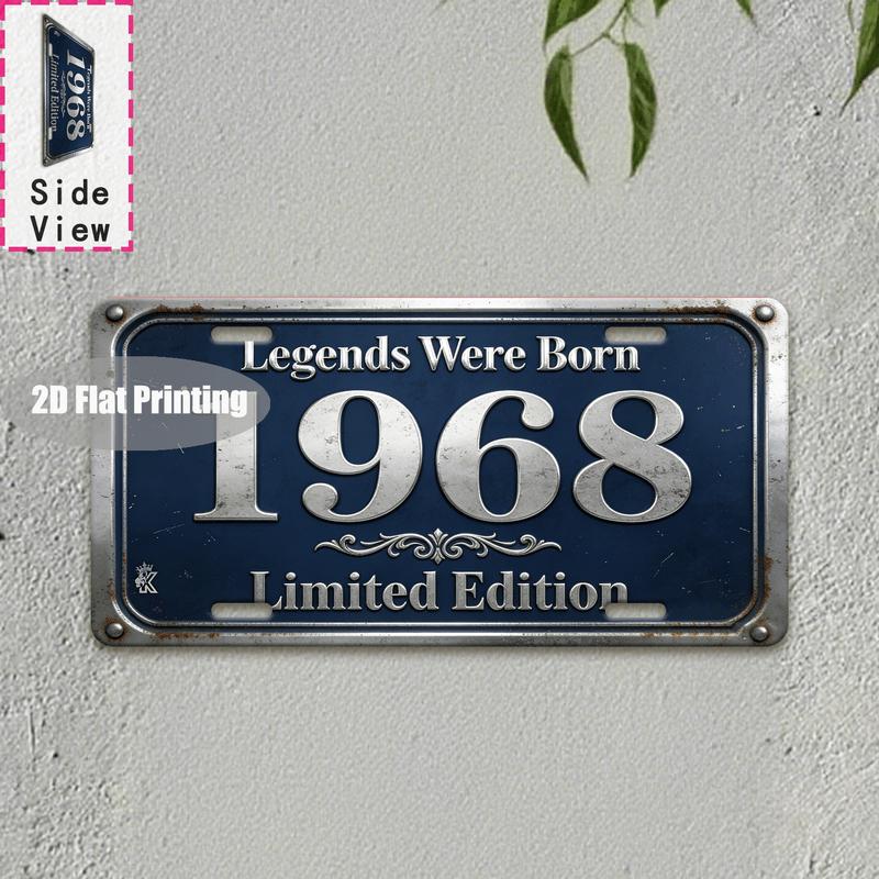 Tin Sign Vintage Durable Metal Plaque Wall Decor Home Office Bar Man Cave European American Asian City Coordinate Bar Birth