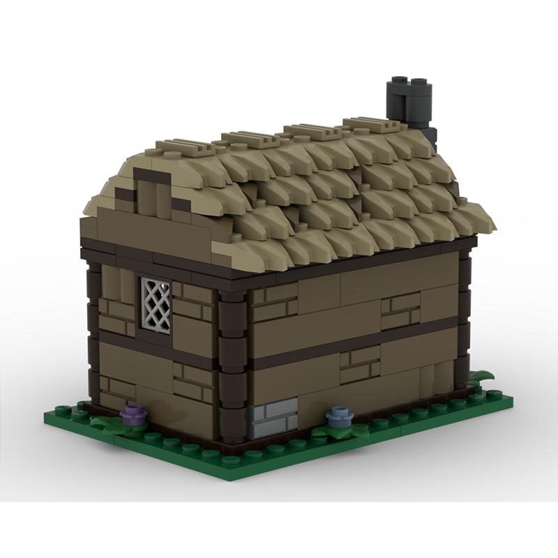 234PCS New Building Model MOC Small Medieval House DIY Creative Assembly Building Blocks Children's Gift
