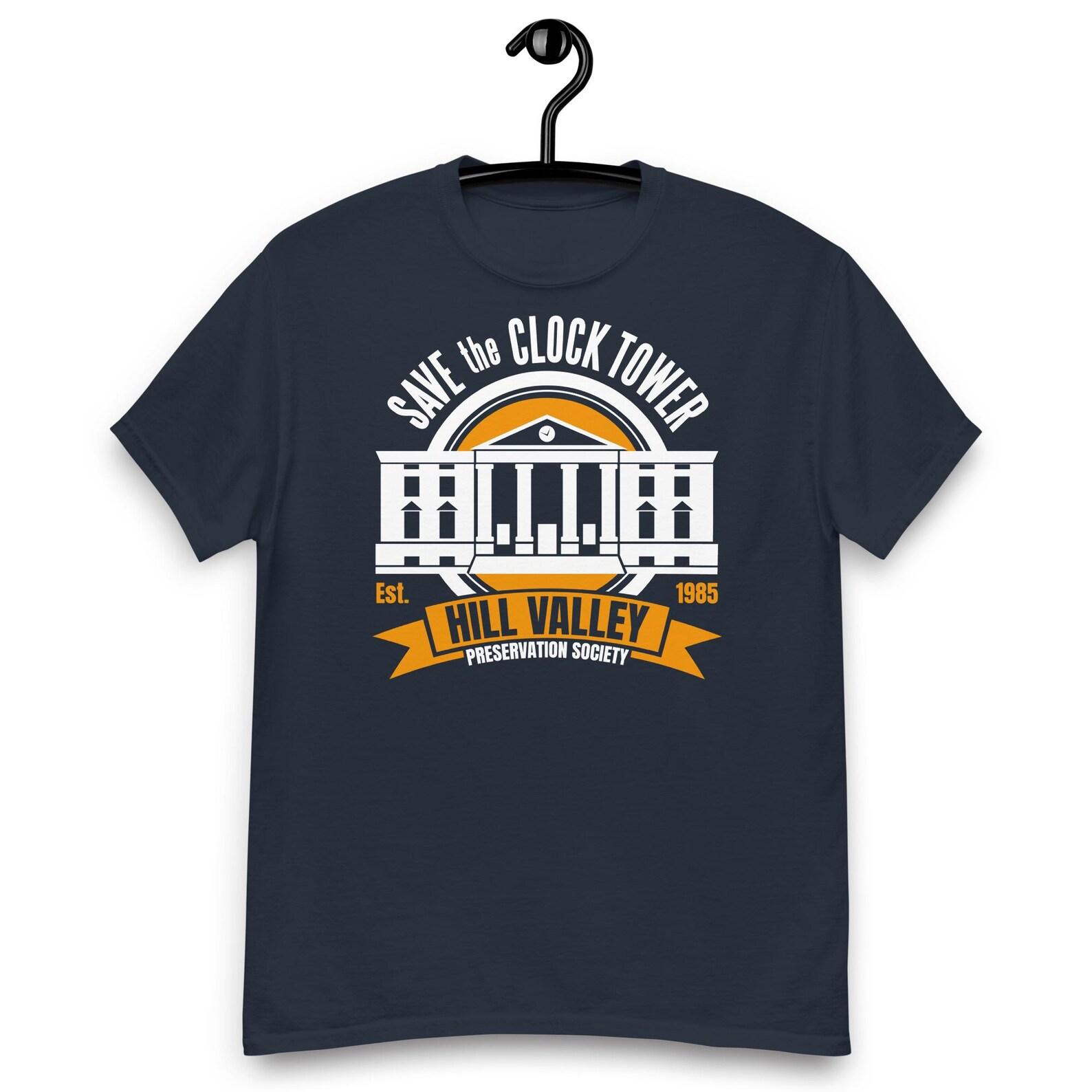 Back to the Future Movie - Hill Valley Clock Tower Save the Clock Tower Preservation Society T-shirt 3XL
