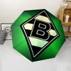 Borussia Monchengladbach logo Print Automatic Umbrella, 8 Rib Iron Frame, Plastic Handle, Suitable for Outdoor Travel &Daily , Ideal Gift