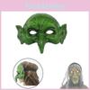 Mască realistă de Vrăjitoare Verde Pentru Halloween Paște Carnaval Petrecere Mască Recuzită
