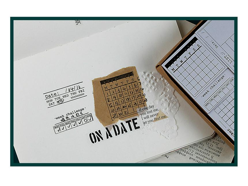 Time Management Planner: Weekly & Daily Calendar, Date Timeline, Check-in, TODO List, Monthly Stamp