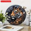 2d flat 20*20cm Wooden Sign, Creative Tiger Pattern Wooden Sign Decor, Home Decor, Wall Decoration, for Home, Kitchen, Garden, Bedroom, Bar Decor.