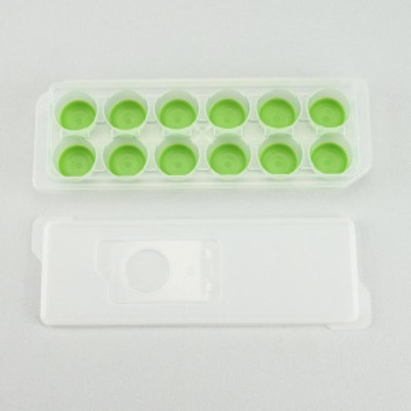 Silicone 9/12 Grid Giant Silicone Ice Cubes Square Tray Mold Orange Non-Toxic Durable Wine Ice Cube Bar Blocks Maker