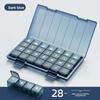 Medicine Box English Medicine Packing Box Storage Seven Days A Week 2128 Grid Morning, Middle and Evening Portable Storage Box