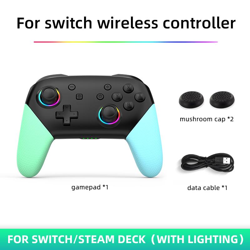 

Бездротовий геймпад S12 із джойстиком RGB-підсвічуванням для комутатора Nintendo/ПК/ANDROID/IOS/контролера шестиосьового гіроскопа Steam