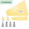 17 pcs/Set Reusable Baking Tool Kit with Nozzle Tips Pastry Icing Pen Piping Bag  Piping Aid