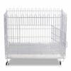 Lejia Foldable Pet Display Cage with Wheels & Tray for Cats & Dogs