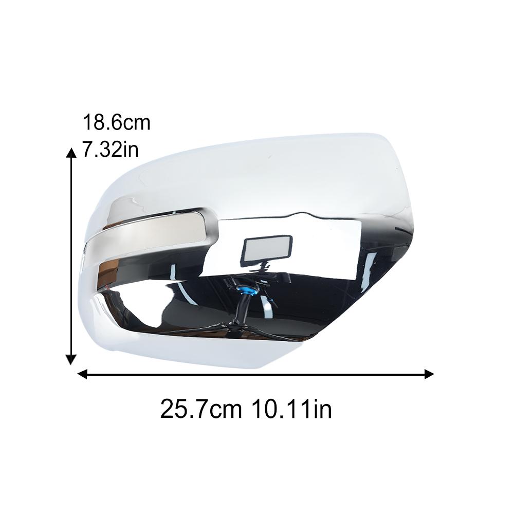 

Rearview Mirror Cover Cap For Mitsubishi Triton L200 MN ML 2007 2008-2018 Chrome Turn Signal Holes Side Mirror Car Accessories 1pc right