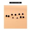 Black Geometric Stud Earrings Simple Fashion Versatile Ear Jewelry For Women