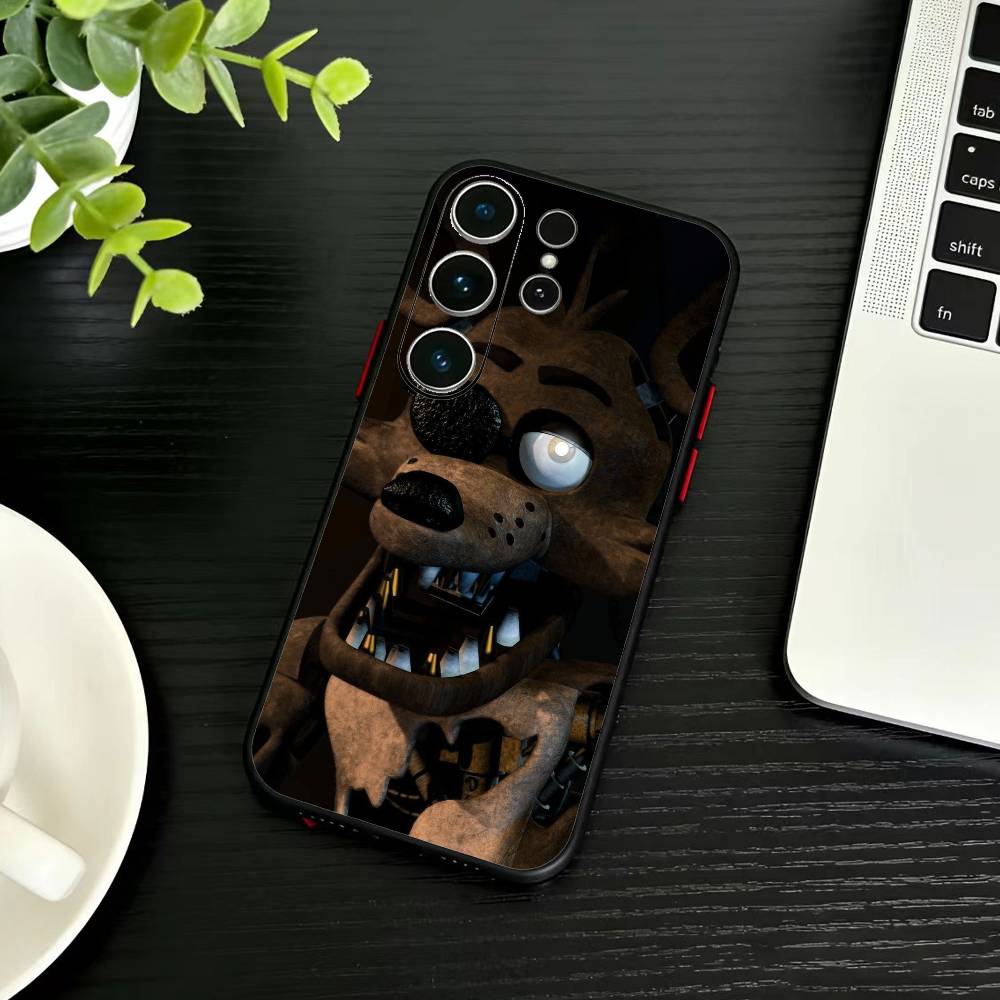 Five Nights At Freddy's Phone Case For Samsung S26,S25,S24,S23,S22,S21,S20,S30,Ultra,Plus,Fe,Note,5G Black Cover