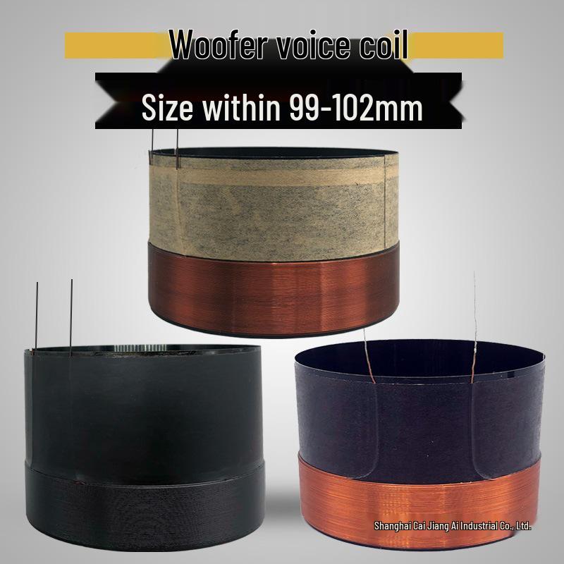 99.5mm Bass Voice Coil, 99.8 High Power, White/Black Aluminum Glass Fiber 100-Core Speaker Repair Parts
