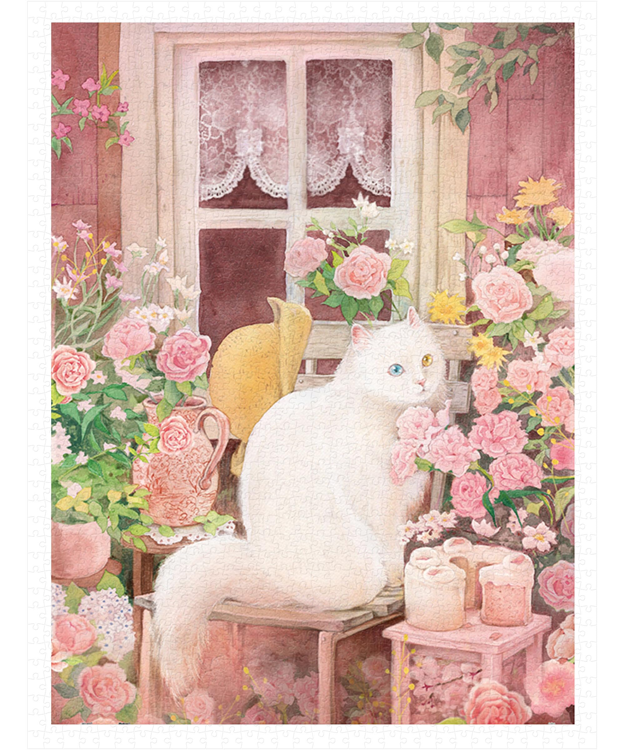 

Pintoo Пластиковый пазл на 1200 деталей Сложный для взрослых Детали не сцепляются [Jina_Цветы распускаются] (45X59см) [H2626]