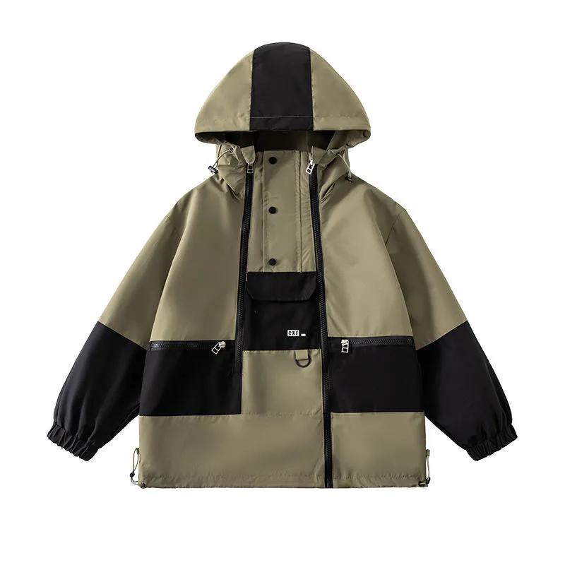 Children's Spring and Autumn Windbreaker Big Children's Thin Western Style Casual Hooded Jacket for Boys