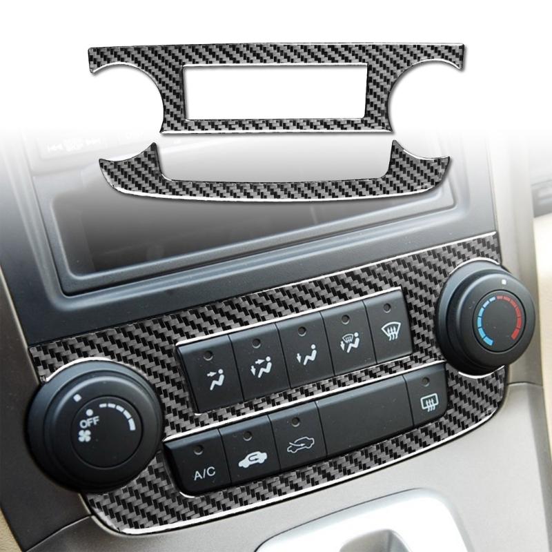 Stilvolles & Langlebiges Auto-Innenraumverkleidungs-Kit Carbonfaser-Lenkradabdeckung und Komplette Innenraumverkleidung Geeignet für 2007-2011