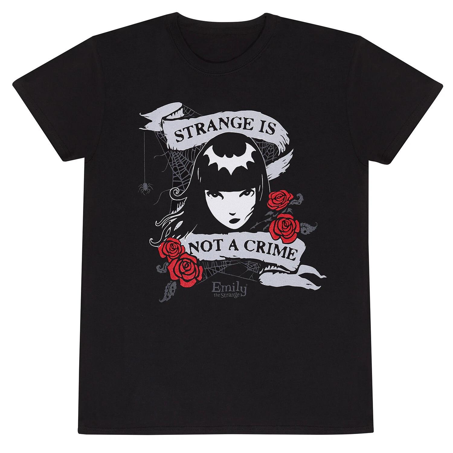 Emily The Strange Not A Crime Official Merchandise 100% Cotton T-shirt Mens Tees Top M/L/XL/2XL New S