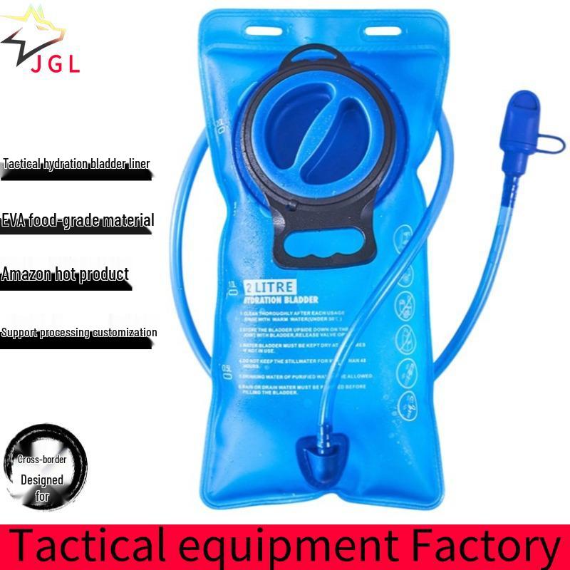 Portable Outdoor Hydration Bladder - Food-Grade, Wide Mouth, 2L/2.5L/3L, Cycling Water Bag 3L синий