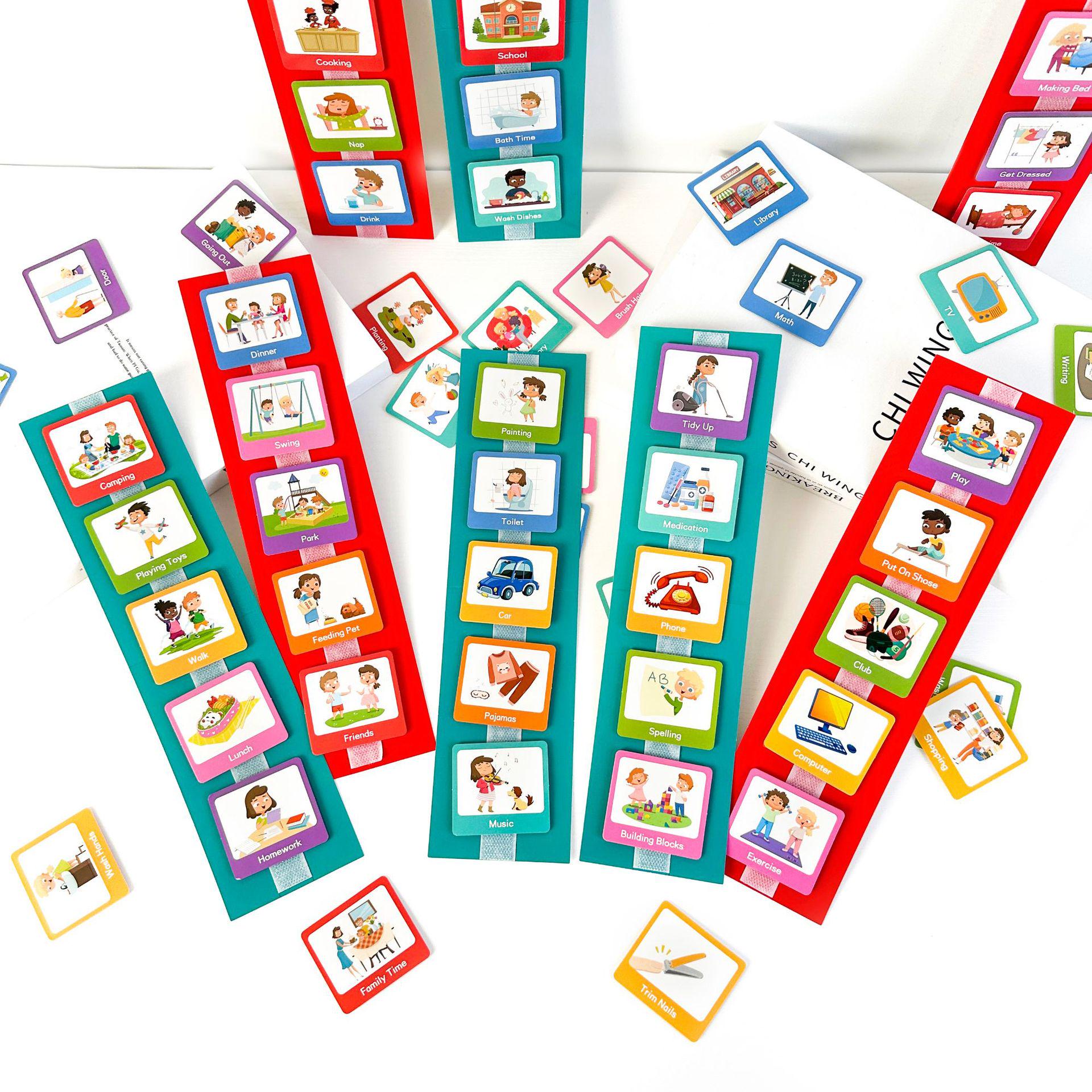 Children s Visual Schedule Chart: Non-Verbal Communication & Daily Planning Cards