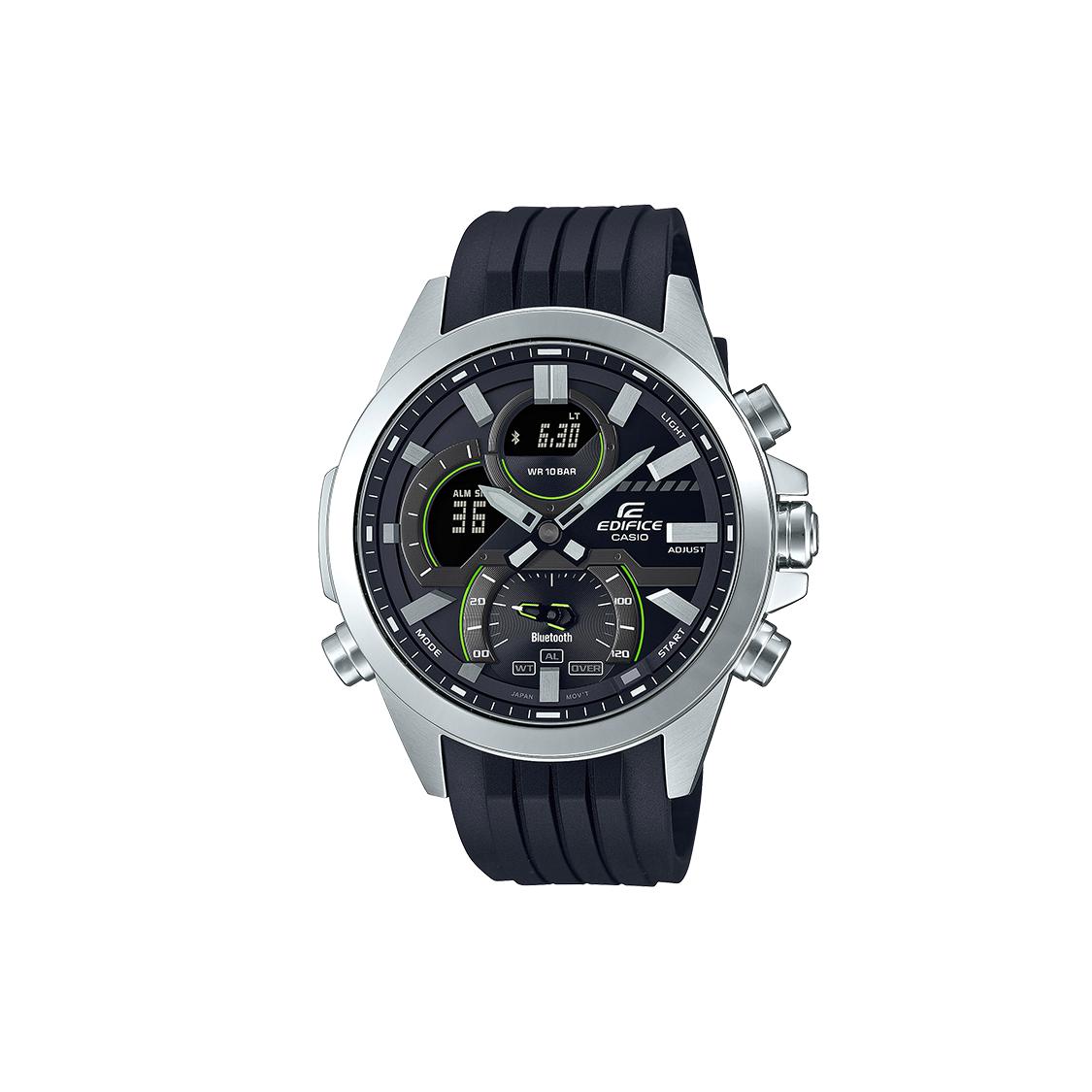 CASIO Men EDIFICE 48.7mm Black Watch ECB-30P-1A ECB-30P-1A Black Strap