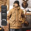 American Workwear Men's Mid-Length Hooded Winter Parka Jacket