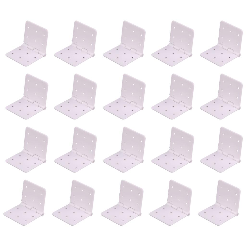 20PCS High Strength Nylon Pinned Hinges for Model Aircraft Stability and Safety Lightweight Design for Easy Installation