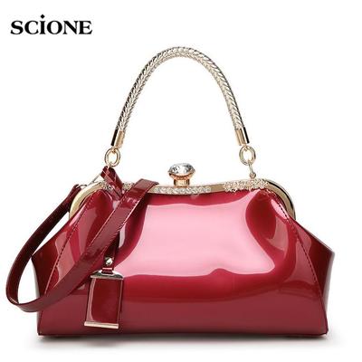 Ladies Fashion Clear Patent Leather Shell Bag Summer 2020 New Tote