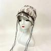 Wood Decoration Ethnic Stye Beanie Tassel Windproof Head Wrap Vintage Vintage Pullover Hat  Girls