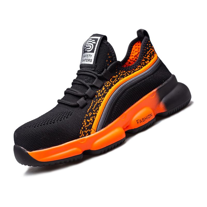 Scarpe antinfortunistiche con punta in acciaio da uomo: Antischiacciamento, Antiperforazione, Traspiranti, Scarpe da Lavoro Estive