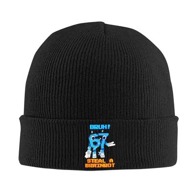 67 Six Seven 6-7 Hats Autumn Winter Beanie Warm Steal Brainrot Gaming Meme Caps Female Male Acrylic Knitted Hat