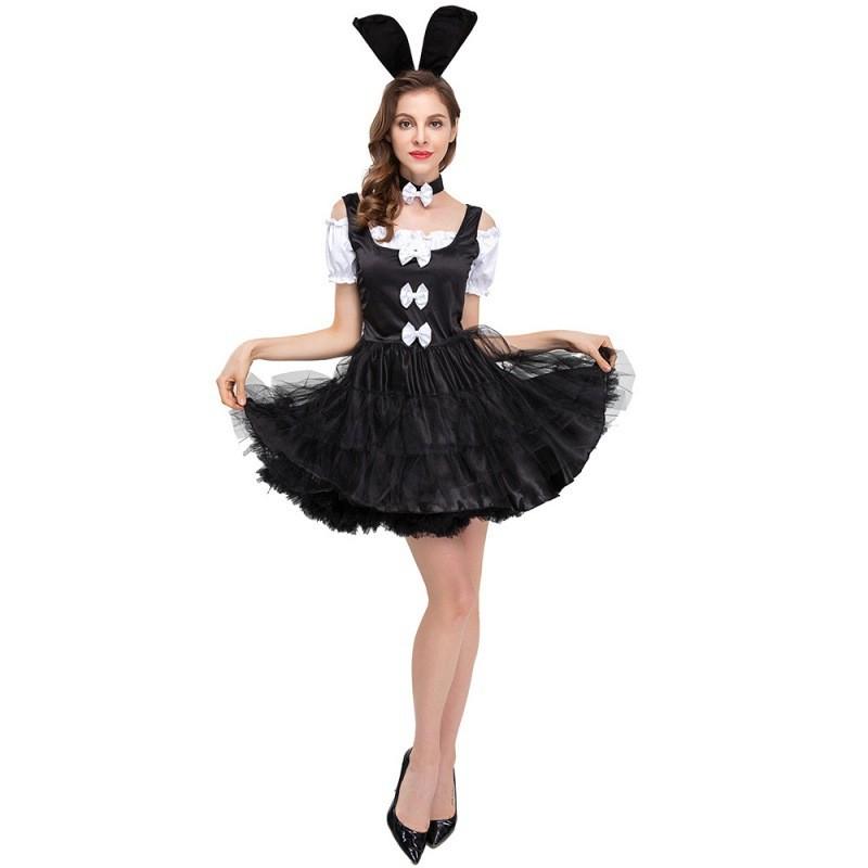 Halloween New Womens Cosplay Bunny Costume With Fluffy Skirt And Accessories For Parties Fun