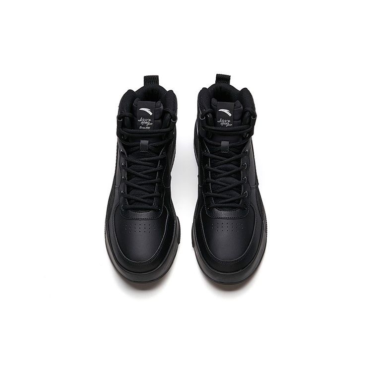 Anta Lifestyle Series Mid-Top Sneakers Men Sneakers Black 912138011-5