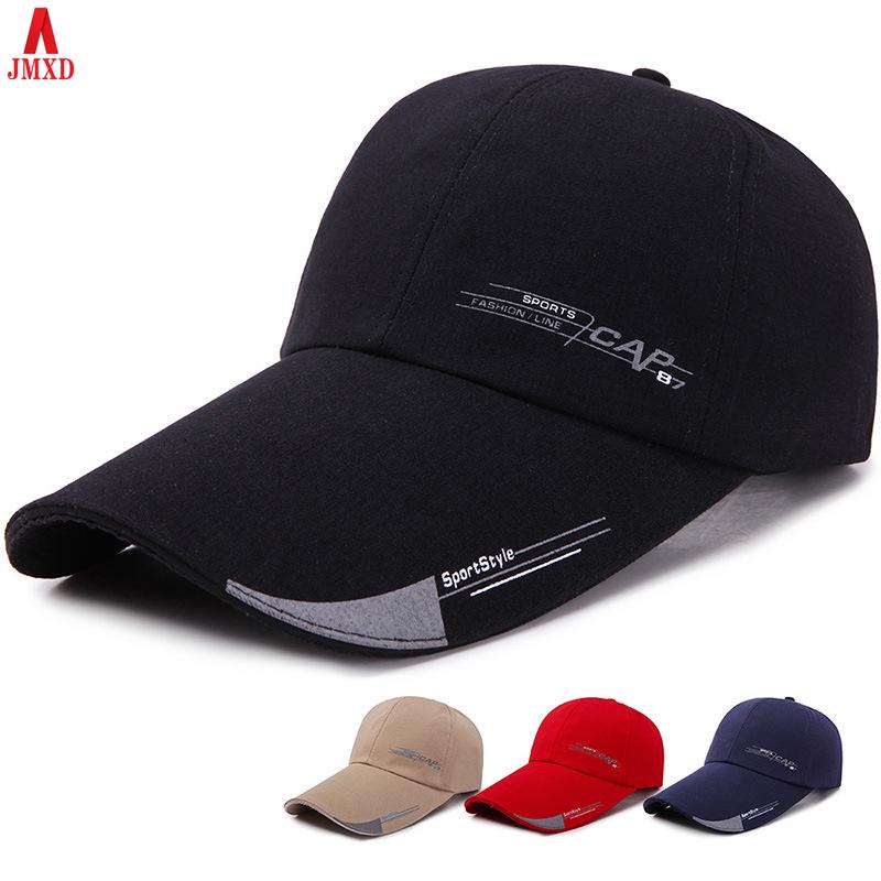 

JMXD-Men s Spring and Autumn Extended Brimmed Cap Casual Baseball Cap Sunshade Cool Hat Trendy and versatile