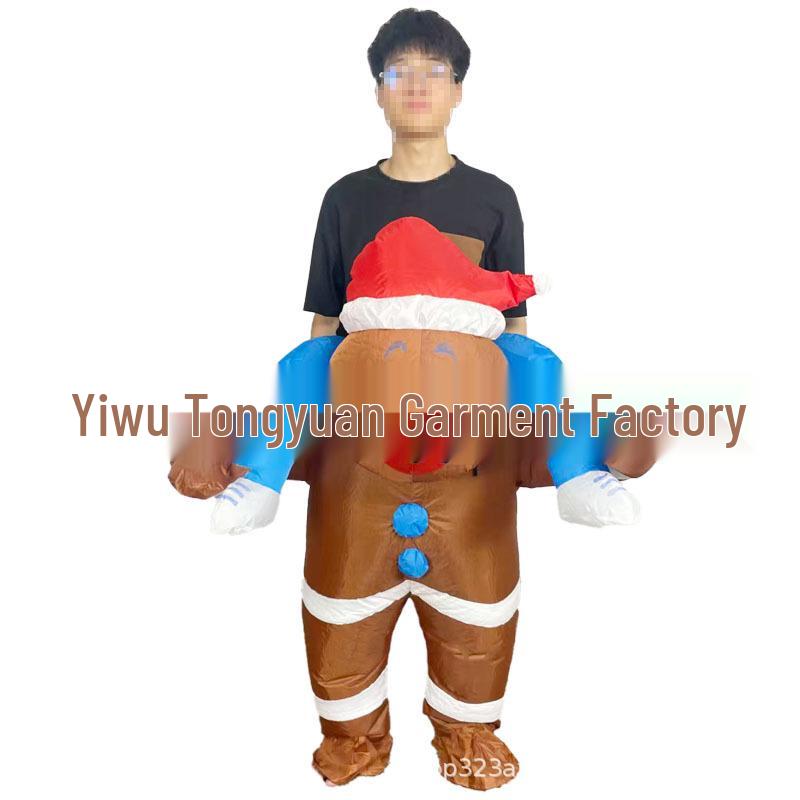 Inflatable Christmas Tree, Snowman, and Reindeer Costume for Festive Parties